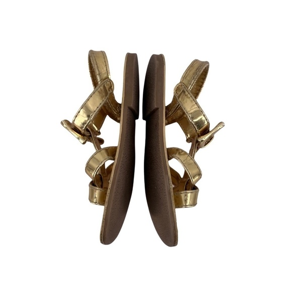 GYMBOREE Island Hopper Gold Bow Sandals Toddler Girls - Picture 2 of 8
